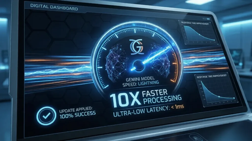 Google Gemini AI lightning speed processing update features