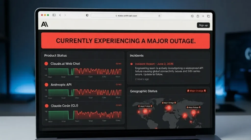official anthropic status page monitoring dashboard